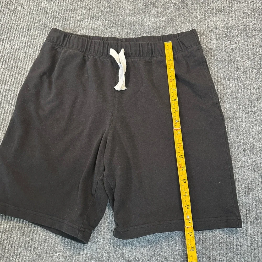 The Children's Place Fleece Pull On Shorts 16 XXL Husky Black Cotton Blend